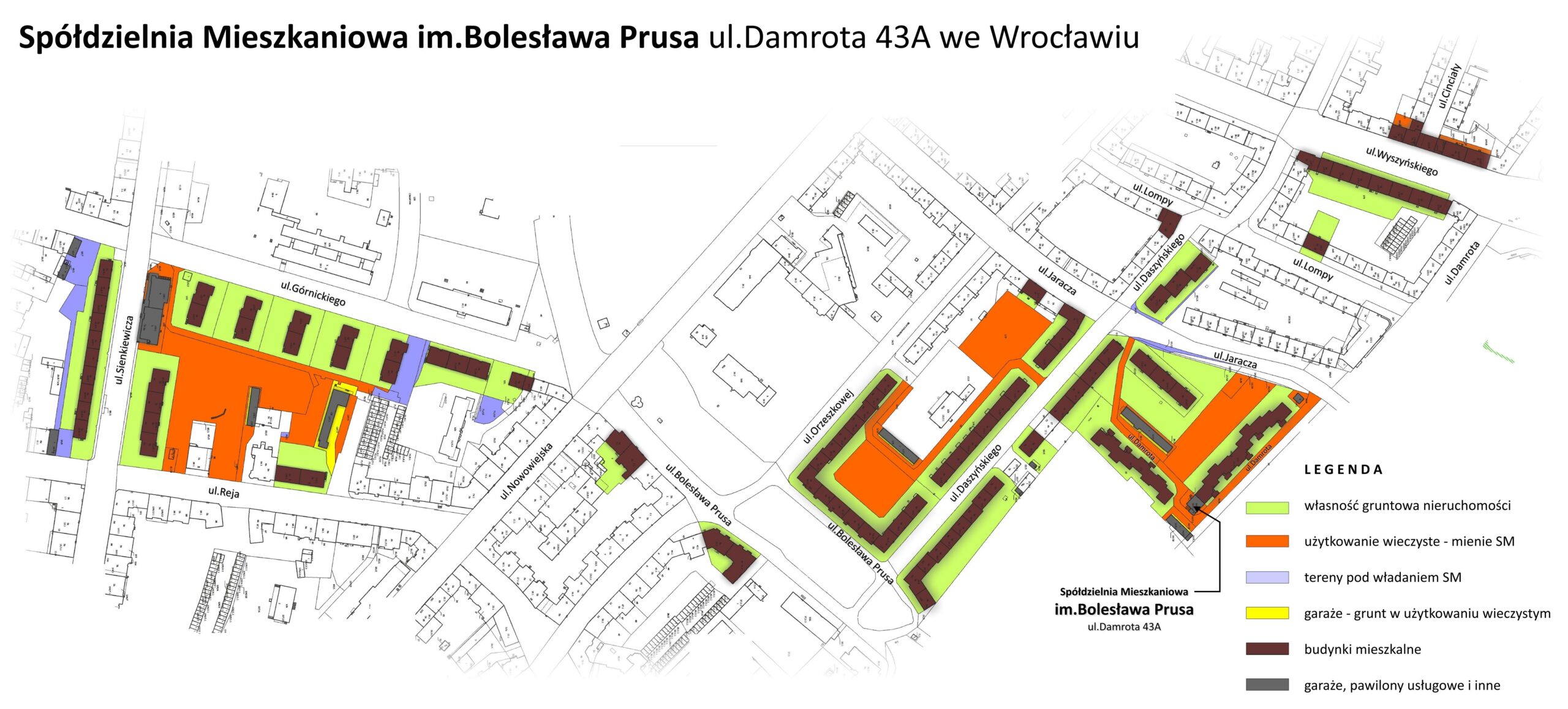 Mapa zasobów Spółdzielnia mieszkaniowa imienia Bolesława Prusa